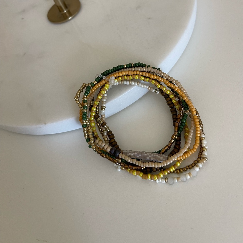 NEW beaded bracelets stretchy